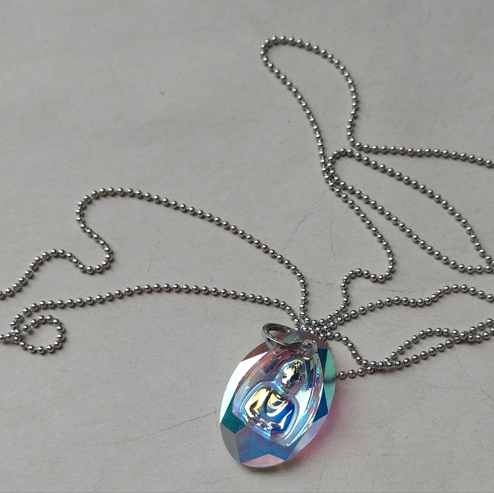 Silver Sterling Necklace with Pendant - Picture 10 of 11